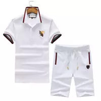 swim short and t-shirt gucci survetement running big bee embroidery